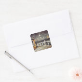 Eric Ravilious art, S.S. Brighton Leaving Newhaven Vierkante Sticker (Envelop)