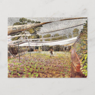 Eric Ravilious art, Strawberry Nets Briefkaart