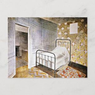 Eric Ravilious art, The Bedstead Feestdagenkaart