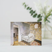 Eric Ravilious art, The Bedstead Feestdagenkaart (Staand voorkant)