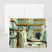 Eric Ravilious art, The Wedding Shop Briefkaart (Voorkant / Achterkant)