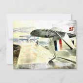 Eric Ravilious art, Walrus Vliegtuig op Slipway Kaart (Voorkant)