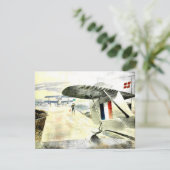 Eric Ravilious art, Walrus Vliegtuig op Slipway Kaart (Staand voorkant)