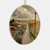 Eric Ravilious art, Wiltshire Landscape Keramisch Ornament (Rechts)