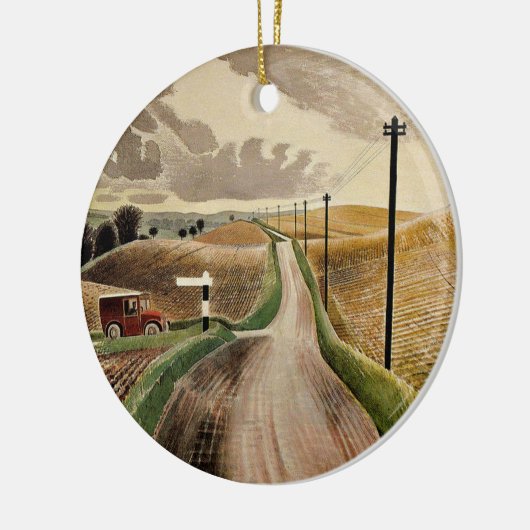 Eric Ravilious art, Wiltshire Landscape Keramisch Ornament (Links)