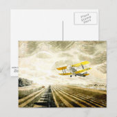 Eric Ravilious artwork, Tiger Moth Briefkaart (Voorkant / Achterkant)