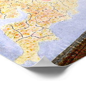 Eric Ravilious artwork, wandkaarten Poster (Hoek)