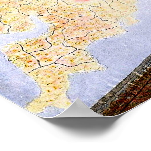 Eric Ravilious artwork, wandkaarten Poster (Hoek)