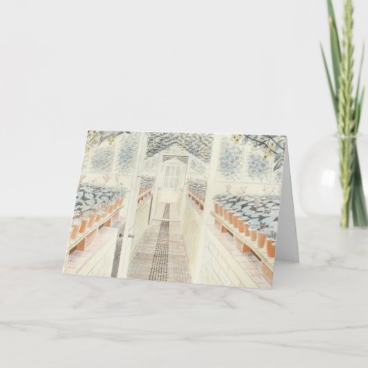 Eric Ravilious de Greenhouse Cyclamen Tomaten Kaart (Voorkant)