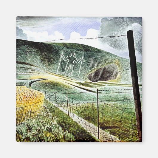 Eric Ravilious - De reus van Wilmington Magneet (Voorkant)