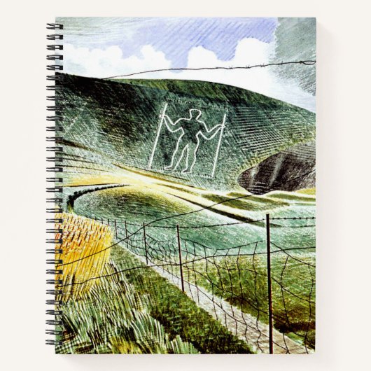 Eric Ravilious - De reus van Wilmington,  Notitieboek (Voorkant)
