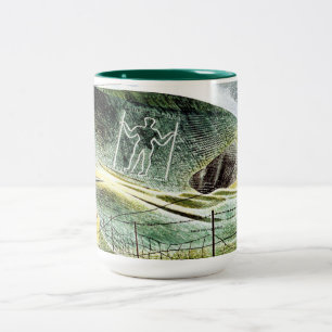 Eric Ravilious - De reus van Wilmington, Tweekleurige Koffiemok