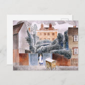 Eric Ravilious, De Vicarage, magisch realisme Briefkaart (Voorkant / Achterkant)