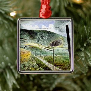 Eric Ravilious - De Wilmington Giant, Metalen Ornament