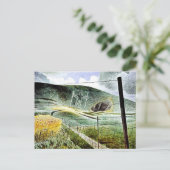 Eric Ravilious - De Wilmington Giant, mooie kunst Briefkaart (Staand voorkant)