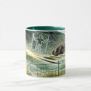 Eric Ravilious - De Wilmington Giant, mooie kunst Mok