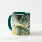 Eric Ravilious - De Wilmington Giant, mooie kunst Mok (Voorkant links)
