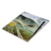 Eric Ravilious - De Wilmington Giant, mooie kunst Tegeltje (Zijkant)