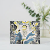 Eric Ravilious, die Controles terwijl ondergedompe Briefkaart (Staand voorkant)