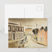 Eric Ravilious - Dorpsstraat, fine art Briefkaart (Voorkant / Achterkant)