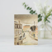 Eric Ravilious - Dorpsstraat, fine art Briefkaart (Staand voorkant)