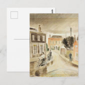 Eric Ravilious - Dorpsstraat, fine art Briefkaart (Voorkant / Achterkant)