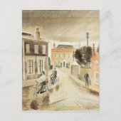 Eric Ravilious - Dorpsstraat, fine art Briefkaart (Voorkant)
