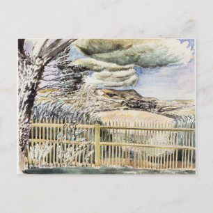 Eric Ravilious - Firle Beacon, mooi kunstschilderi Briefkaart