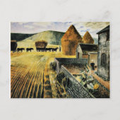 Eric Ravilious - Furlong, beroemd schilderij, Briefkaart (Voorkant)