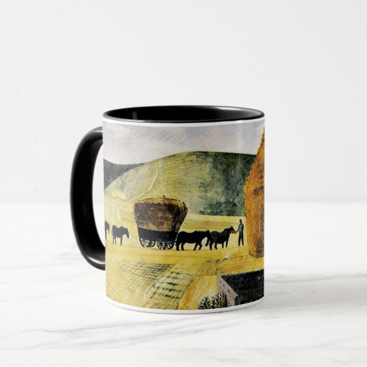 Eric Ravilious - Furlong, beroemd schilderij, Mok (Voorkant links)