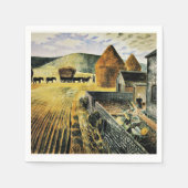 Eric Ravilious - Furlong, beroemd schilderij, Servet (Voorkant)