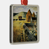 Eric Ravilious - Furlong Metalen Ornament (Rechts)