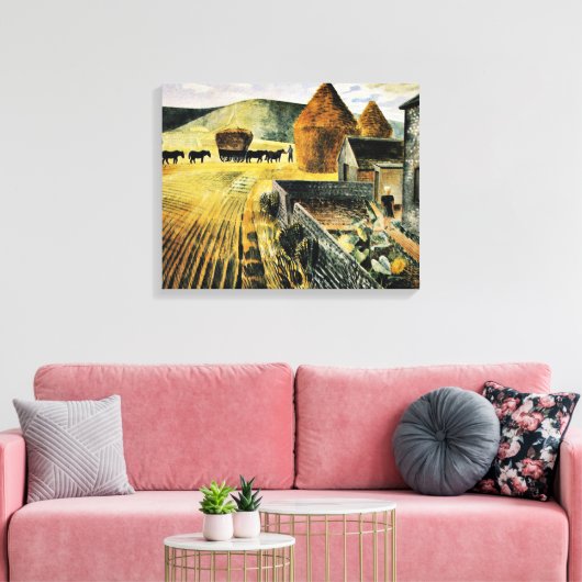 Eric Ravilious - Furlongs, kunstschilderkunst Canvas Afdruk (Insitu (Woonkamer))