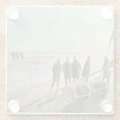 Eric Ravilious - Gevaarlijk werk bij eb, Glazen Onderzetter (Achterkant)