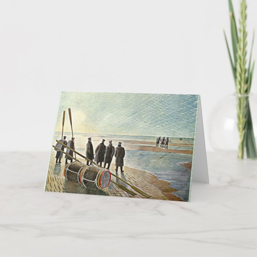 Eric Ravilious - Gevaarlijk werk bij lage toon Kaart (Voorkant)