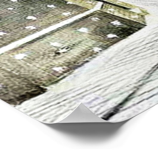 Eric Ravilious - Hallstead Road in de sneeuw, 1936 Poster (Hoek)