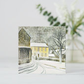 Eric Ravilious - Hallstead Road in Snow, 1936 Kaart (Staand voorkant)