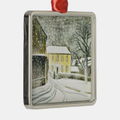 Eric Ravilious - Hallstead Road in Snow, Metalen Ornament (Rechts)