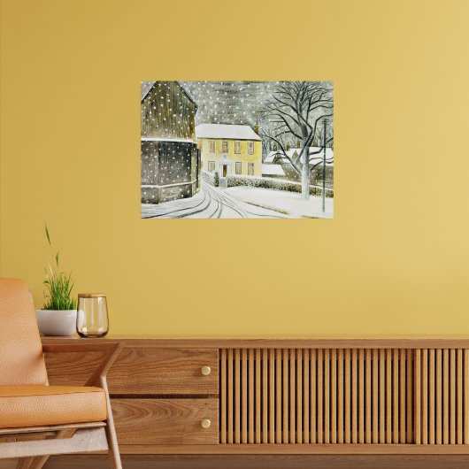 Eric Ravilious - Hallstead Road in Snow, Poster (Woonkamer 2)