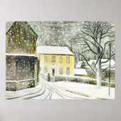 Eric Ravilious - Hallstead Road in Snow, Poster (Voorkant)