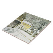 Eric Ravilious - Hallstead Road in Snow, Tegeltje (Zijkant)