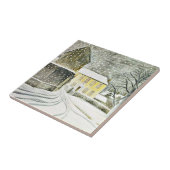Eric Ravilious - Halstead Road in de sneeuw Tegeltje (Zijkant)