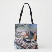 Eric Ravilious - Het pastoraat in de winter Tote Bag (Voorkant)