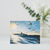 Eric Ravilious - HMS Glorious in Arctic Briefkaart (Staand voorkant)