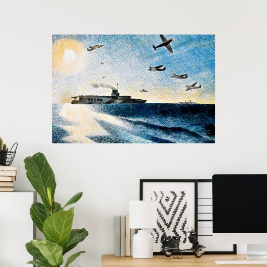 Eric Ravilious - HMS Glorious in Arctic Poster (Thuiskantoor)