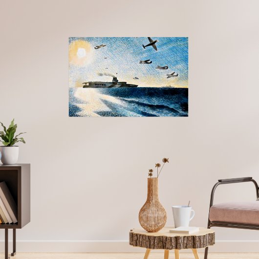 Eric Ravilious - HMS Glorious in de Arctische regi Poster (Woonkamer 3)