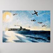 Eric Ravilious - HMS Glorious in de Arctische regi Poster (Voorkant)