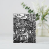 Eric Ravilious - Kerk onder een heuvel Briefkaart (Staand voorkant)