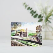 Eric Ravilious kunst, Shepherd's Cottage Briefkaart (Staand voorkant)
