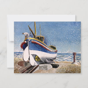 Eric Ravilious - Lifeboot in Adelburgh Kaart